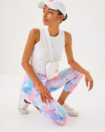 UPF 50+ Luxletic 21" Weekender High Rise Crop Legging - Multi Roar of The Seas