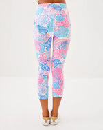 UPF 50+ Luxletic 21" Weekender High Rise Crop Legging - Multi Roar of The Seas