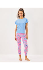 UPF 50+ Luxletic 24" Weekender High Rise Midi Legging - Rousseau Pink Barefoot Beachcombers