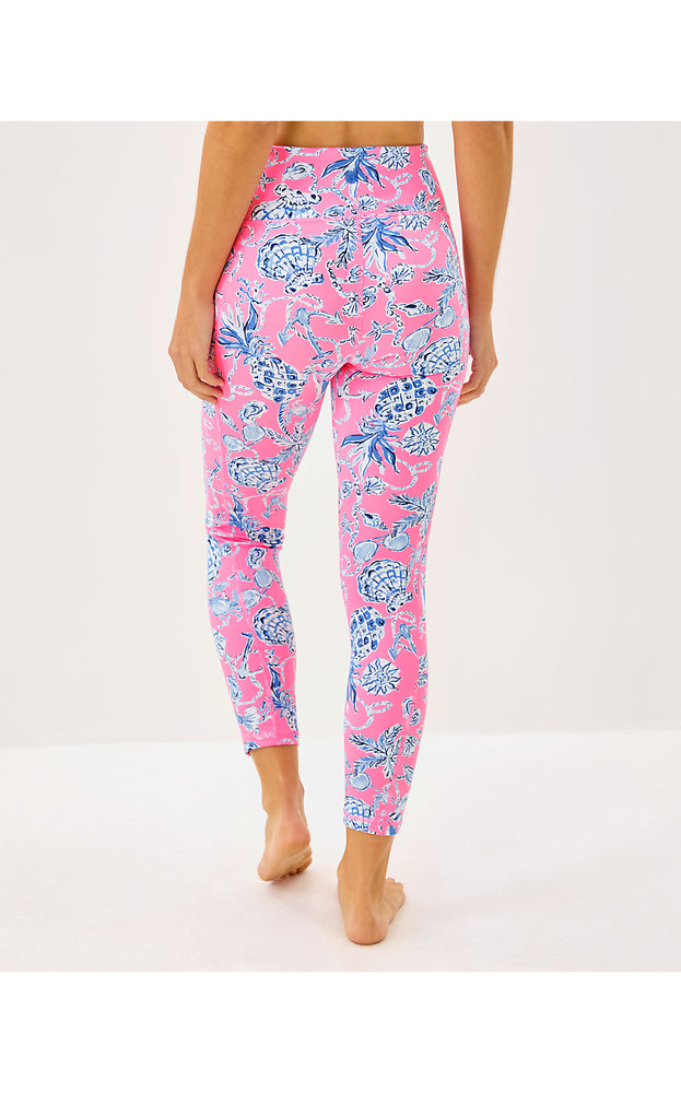 UPF 50+ Luxletic 24" Weekender High Rise Midi Legging - Rousseau Pink Barefoot Beachcombers