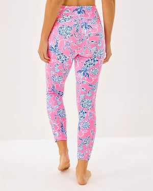 UPF 50+ Luxletic 24" Weekender High Rise Midi Legging - Rousseau Pink Barefoot Beachcombers
