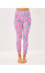 UPF 50+ Luxletic 24" Weekender High Rise Midi Legging - Rousseau Pink Barefoot Beachcombers