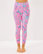 UPF 50+ Luxletic 24" Weekender High Rise Midi Legging - Rousseau Pink Barefoot Beachcombers