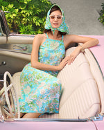 Kyleigh Maxi Dress - Fresh Water Blue Sunbathers Bliss