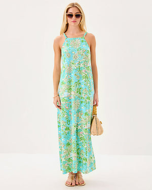 Kyleigh Maxi Dress - Fresh Water Blue Sunbathers Bliss