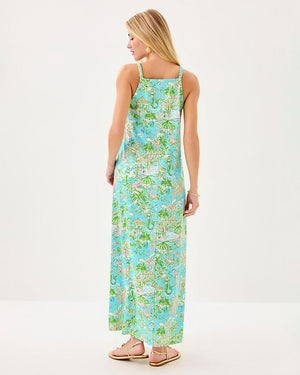 Kyleigh Maxi Dress - Fresh Water Blue Sunbathers Bliss