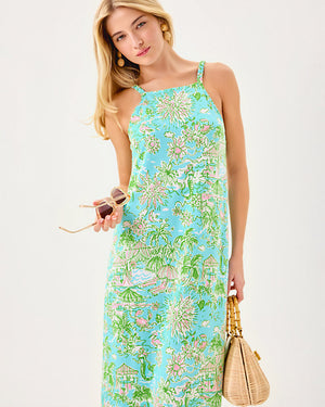 Kyleigh Maxi Dress - Fresh Water Blue Sunbathers Bliss