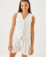 5" Dewey Linen Short - Resort White