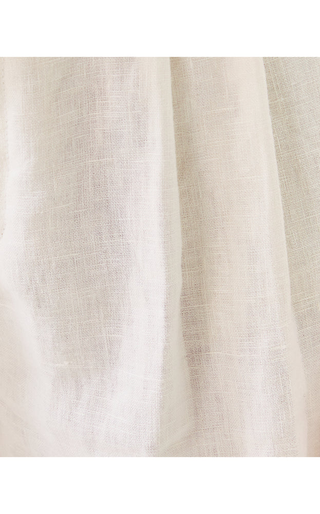 5" Dewey Linen Short - Resort White