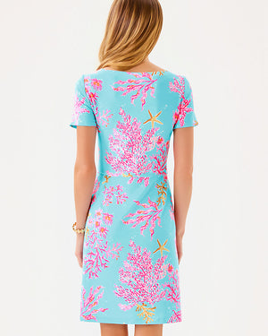 UPF 50+ Bray Dress - Multi Royal Coral