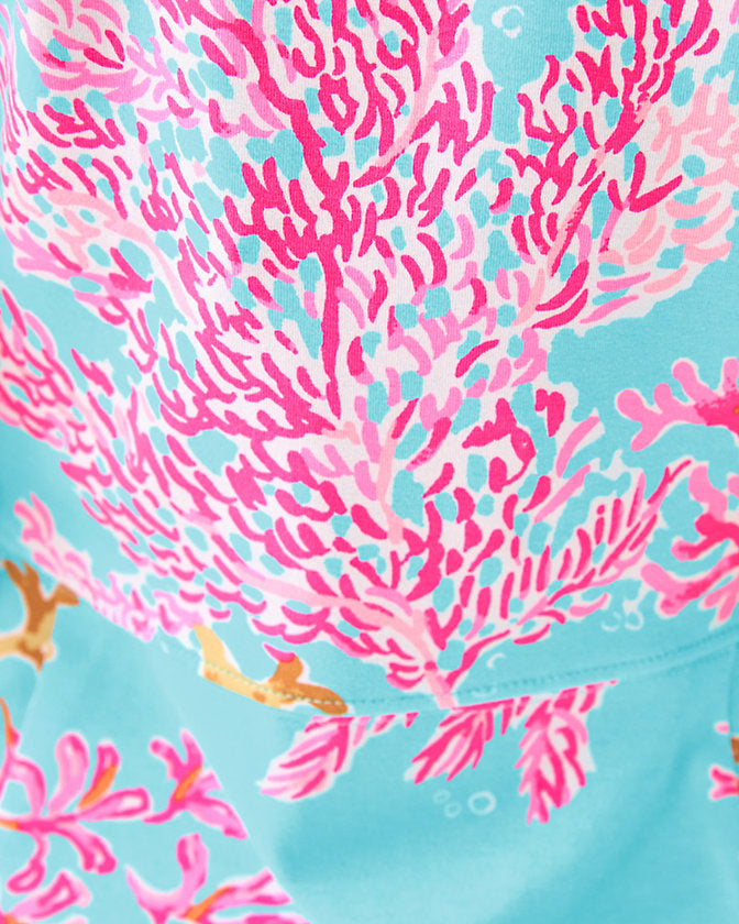 UPF 50+ Bray Dress - Multi Royal Coral