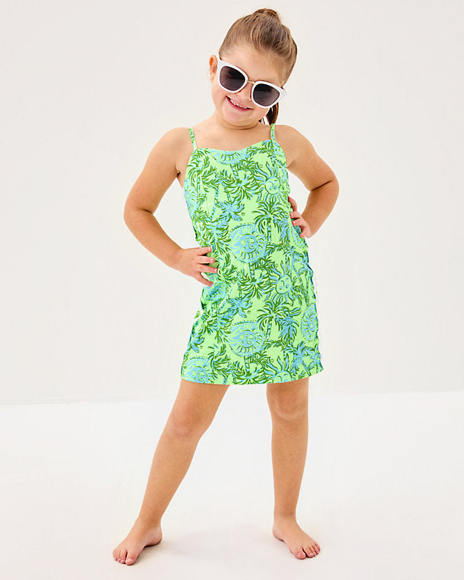 Girls Mini Shelli Dress - Cool Mint Catchin Rays