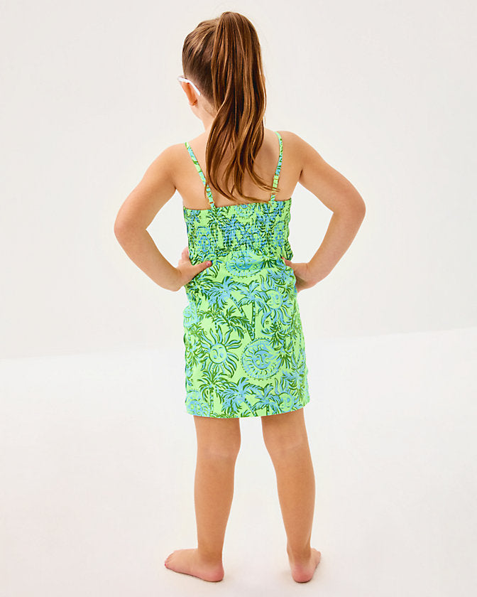 Girls Mini Shelli Dress - Cool Mint Catchin Rays
