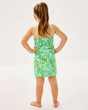 Girls Mini Shelli Dress - Cool Mint Catchin Rays