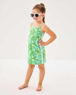 Girls Mini Shelli Dress - Cool Mint Catchin Rays