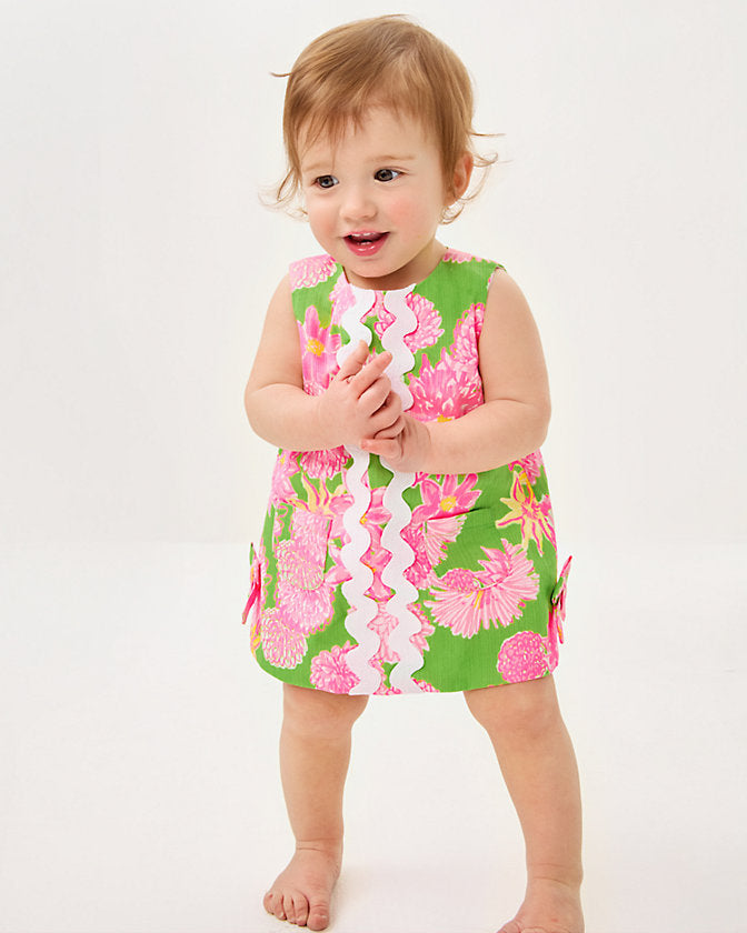 Baby Lilly Shift Dress - Multi Seaside Garden Overprint