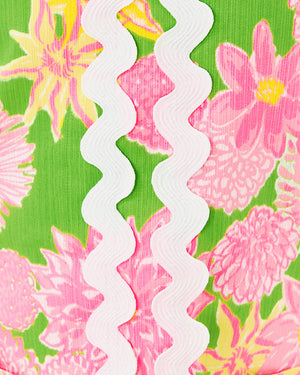 Little Lilly Classic Shift Dress - Multi Seaside Garden Overprint