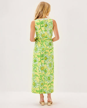 Fresia Stretch Maxi Shift Dress - Limoncello Sunbelievable