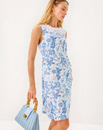 Anabelle Stretch Shift Dress - Resort White Barefoot Beachcombers