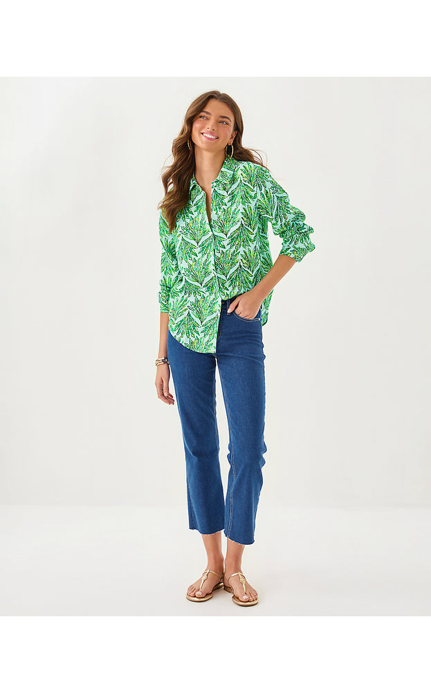 Sea View Button Down Top - Kitts Green Shady Babe