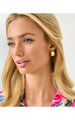Irisistable Earrings - Gold Metallic