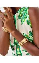 Chevs Kiss Cuff Bracelet - Gold Metallic