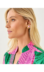 One Final Fling Stud Earrings - Pink Bliss
