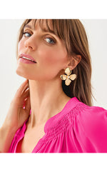 Shady Babe Earrings - Gold Metallic