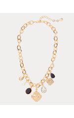 Sunset Shadows Charm Necklace - Noir