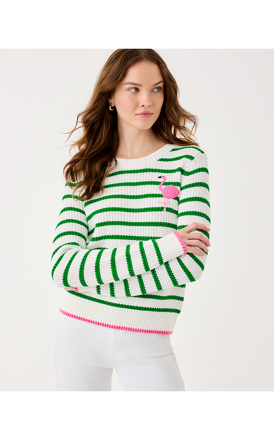 Jovienne Sweater - Coconut Shine Bright Stripe – Pink of the Pines