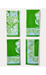 Dinner Napkins Set - Peninsula Green Came To Party Engineered
