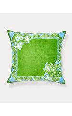Printed Pillow Cover - Peninsula Green Scarf Border