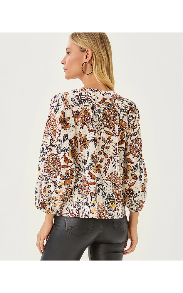 Haida Eyelet Top - Coconut - Take Meowt