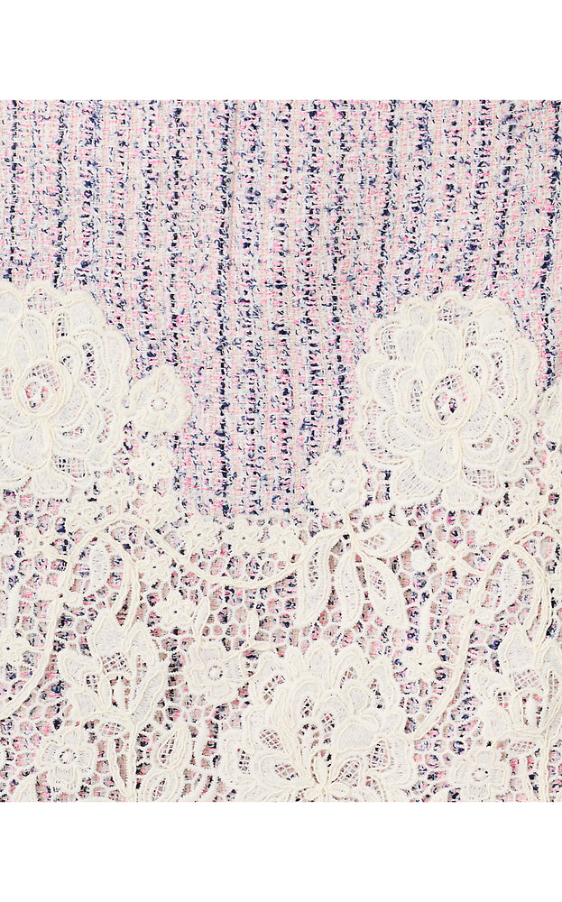 Bettany Boucle Skirt - Pink Bliss Blushing Boucle