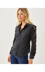 The Lace Lilly Shirt - Noir