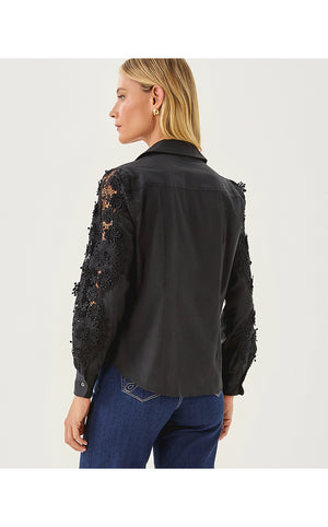 The Lace Lilly Shirt - Noir