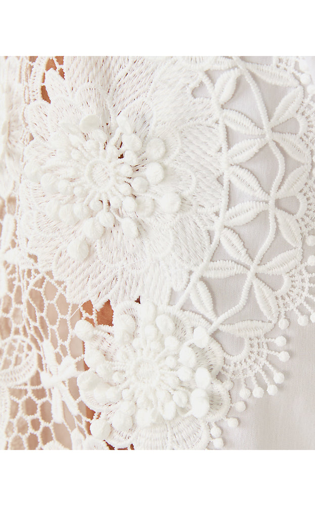 The Lace Lilly Shirt - Resort White