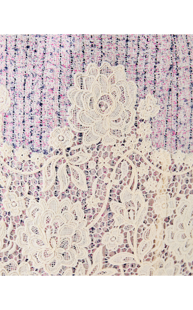 Sharone Boucle Shift Dress - Pink Bliss Blushing Boucle