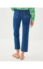 28" Lindessa High Rise Crop Jean - Medium Wash