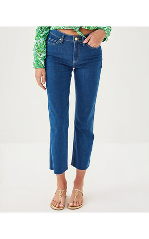 28" Lindessa High Rise Crop Jean - Medium Wash