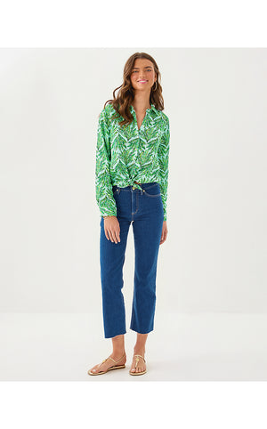 28" Lindessa High Rise Crop Jean - Medium Wash