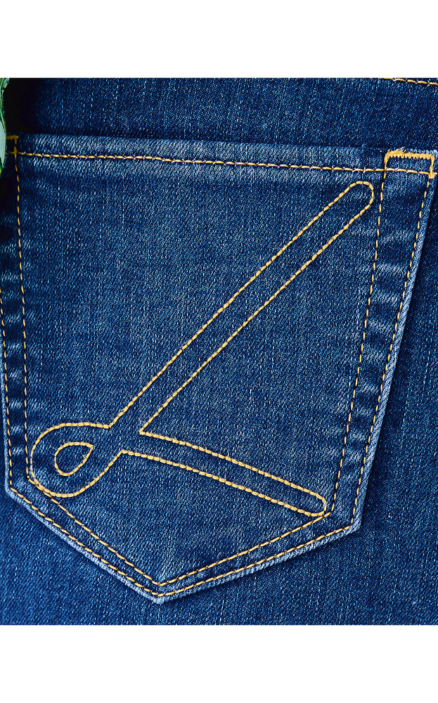 28" Lindessa High Rise Crop Jean - Medium Wash