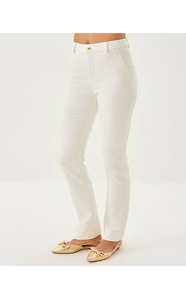 32" Demaria High Rise Stretch Pant - Coconut