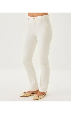 32" Demaria High Rise Stretch Pant - Coconut