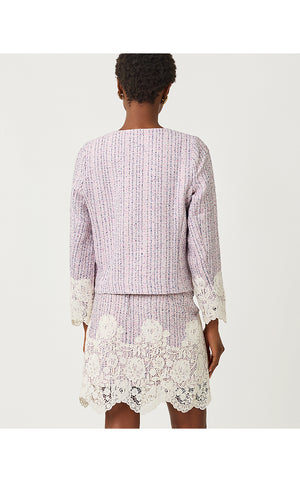 Lavina Boucle Jacket - Pink Bliss Blushing Boucle