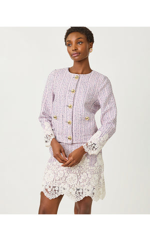 Lavina Boucle Jacket - Pink Bliss Blushing Boucle