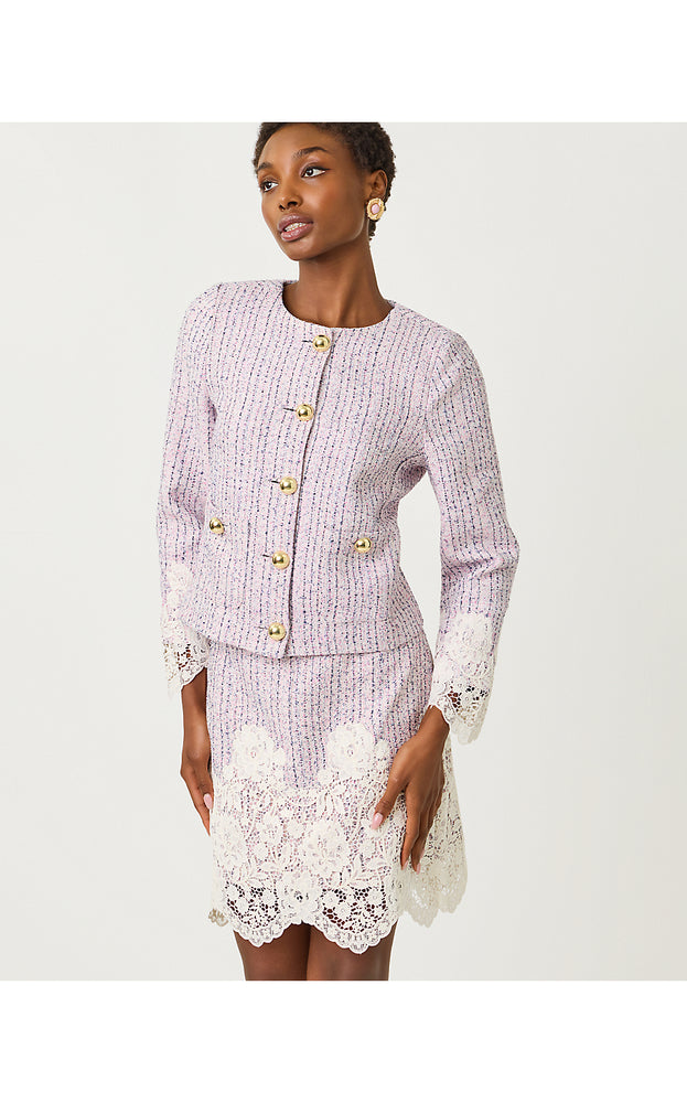 Lavina Boucle Jacket - Pink Bliss Blushing Boucle