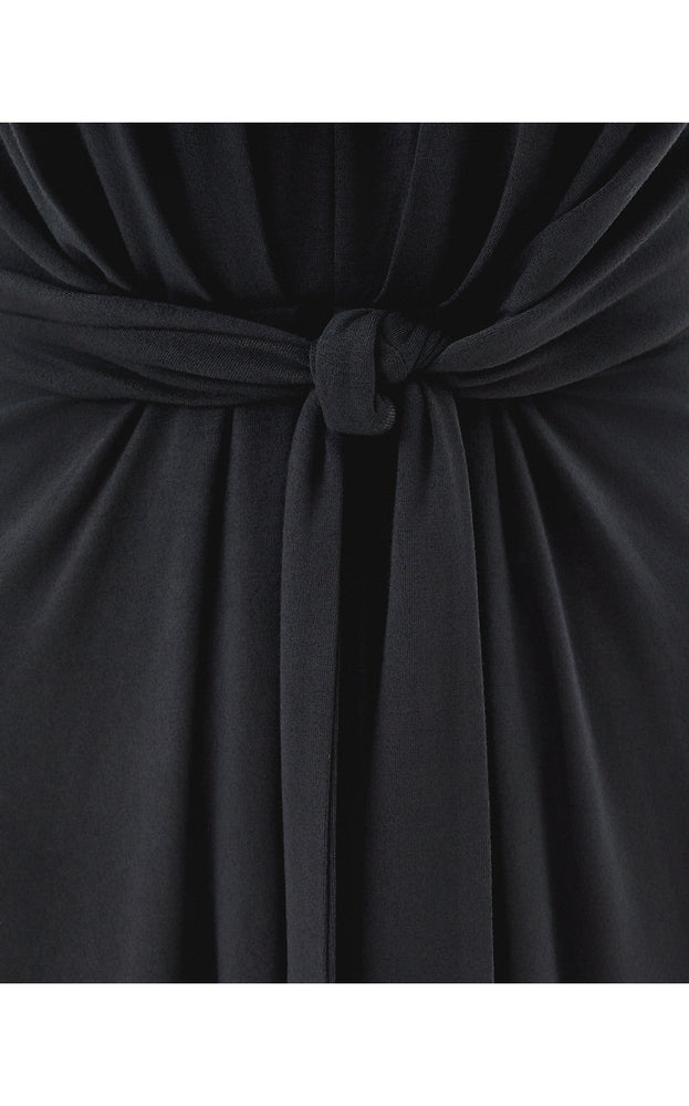 Wisteria V-Neck Dress - Noir