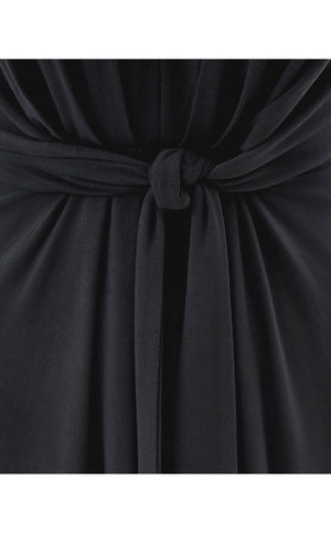 Wisteria V-Neck Dress - Noir