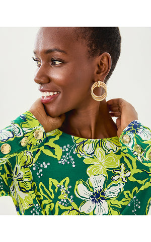 Alessani Maxi Dress - Fiddle Leaf Green Once And Floral